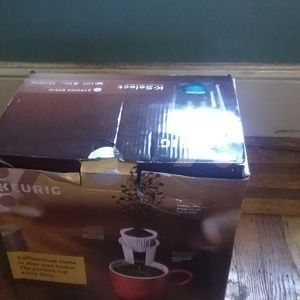 Keurig coffee machine with a blue light